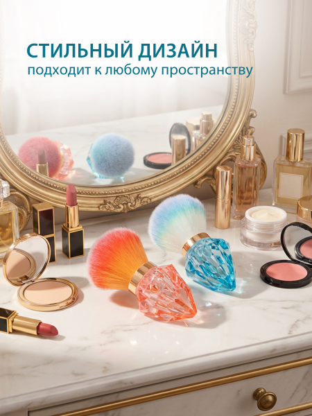 Купить профессиональный набор кистей для макияжа и маникюра KABUKI BIG SIZE 2 шт
