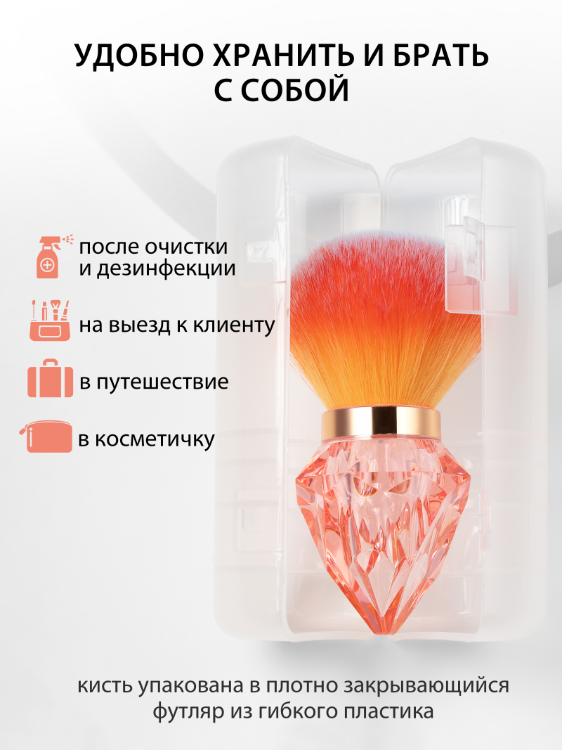 Купить профессиональный набор кистей для макияжа и маникюра KABUKI BIG SIZE 2 шт