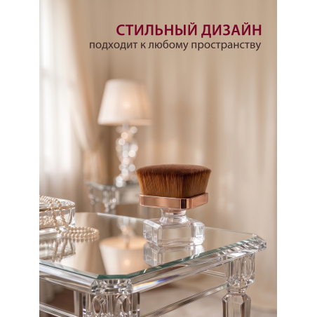 Купить кисть для макияжа и маникюра кабуки сметка в футляре большая