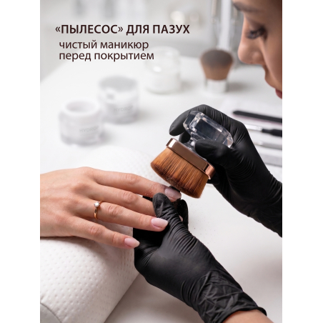 Купить кисть для макияжа и маникюра кабуки сметка в футляре большая