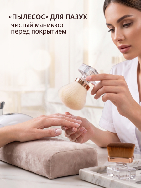 Купить кисть для макияжа и маникюра кабуки сметка в футляре большая