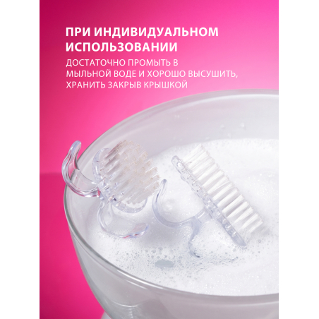 Купить прямоугольная кисть сметка для маникюра на 2 пальца 3 шт