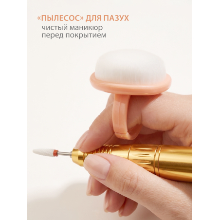 Купить кисть для маникюра бежевая набор 3 шт