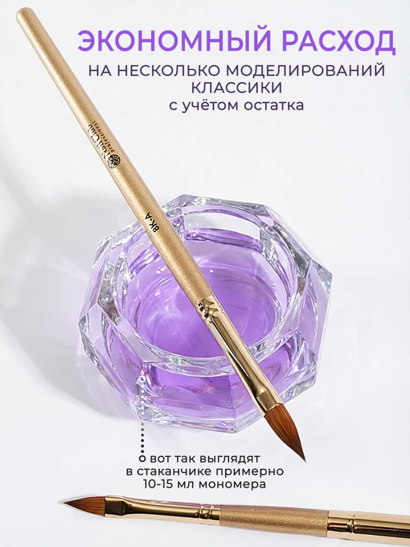 Купить стаканчик для мономера с крышкой хрустальный для жидкостей