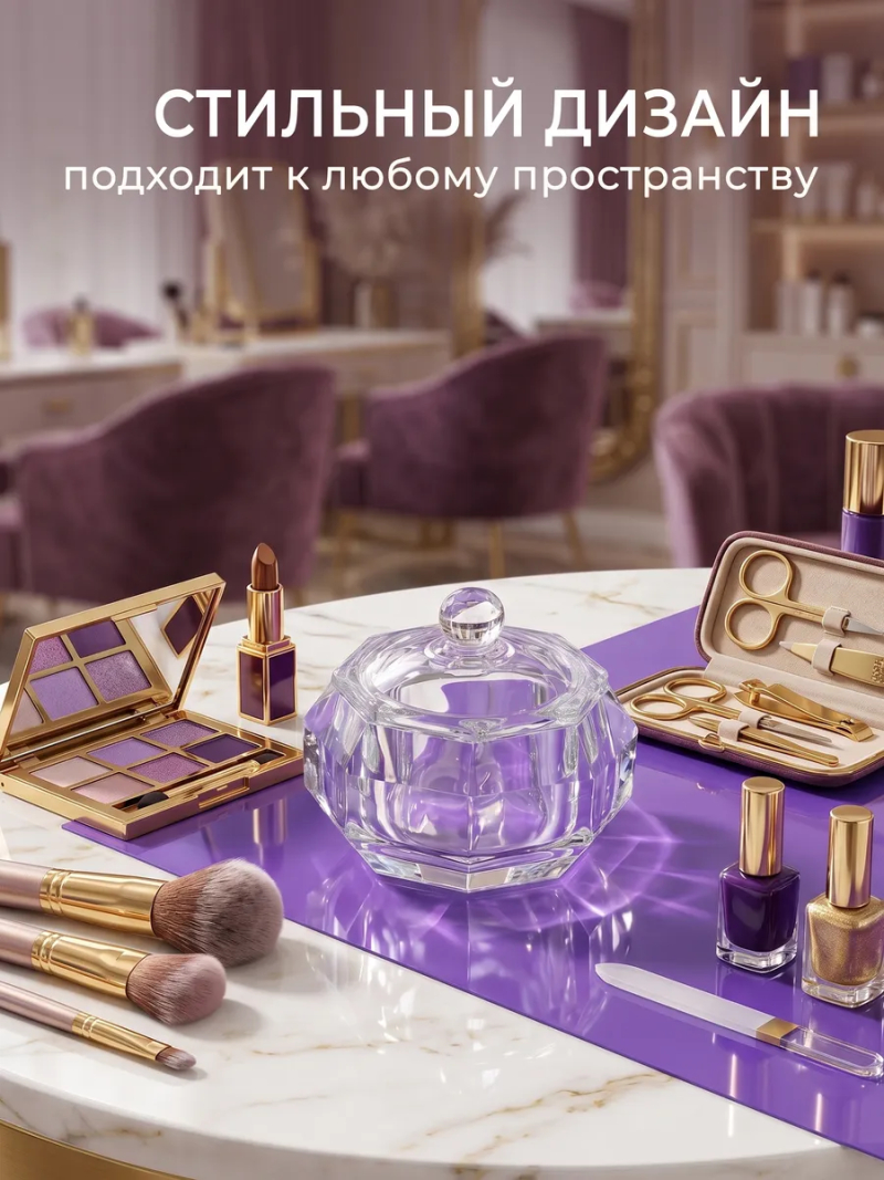 Купить стаканчик для мономера с крышкой хрустальный для жидкостей