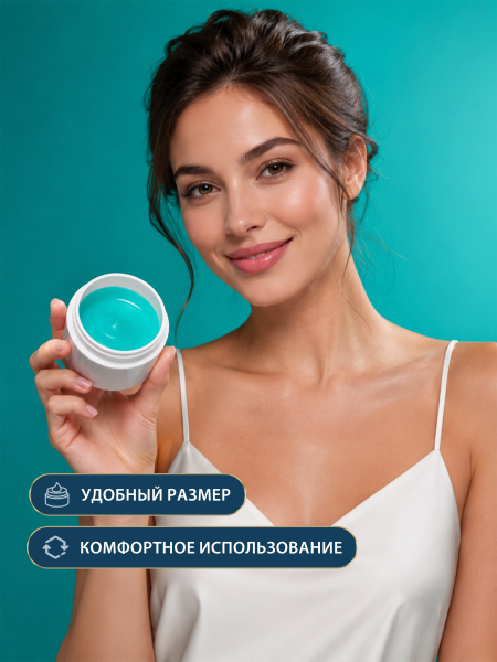 Купить баночка 50 мл белая для крема геля и косметики 1 шт с доставкой