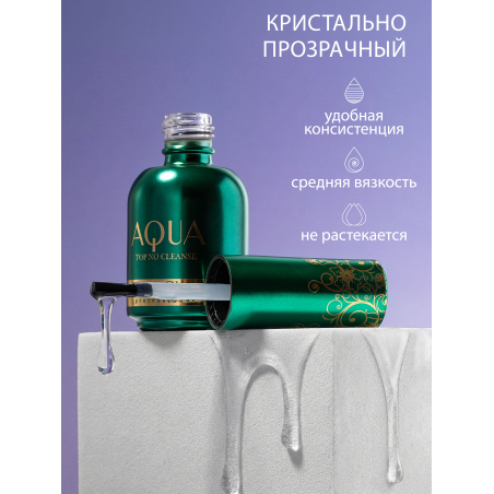 Купить финиш-гель для ногтей без липкого слоя AQUA TOP Nail Club