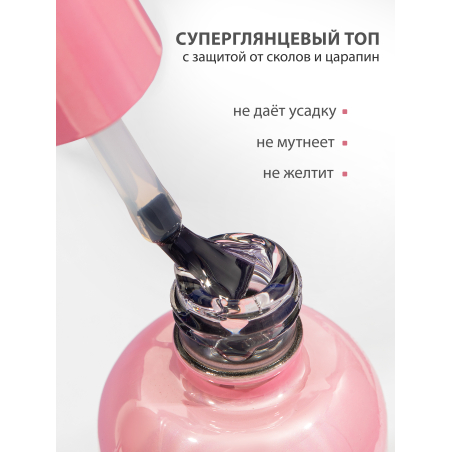 Купить финиш-гель для ногтей без липкого слоя THE END Nail Club