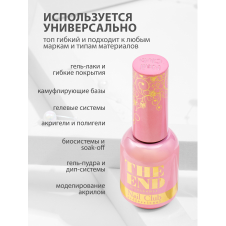 Купить финиш-гель для ногтей без липкого слоя THE END Nail Club