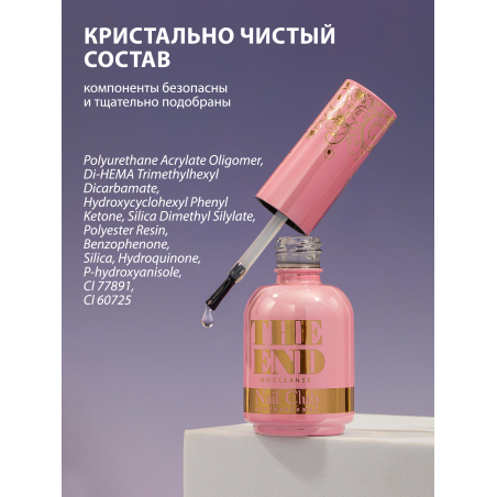 Купить финиш-гель для ногтей без липкого слоя THE END Nail Club