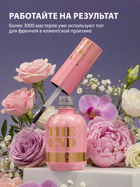 Купить финиш-гель для ногтей без липкого слоя THE END Nail Club