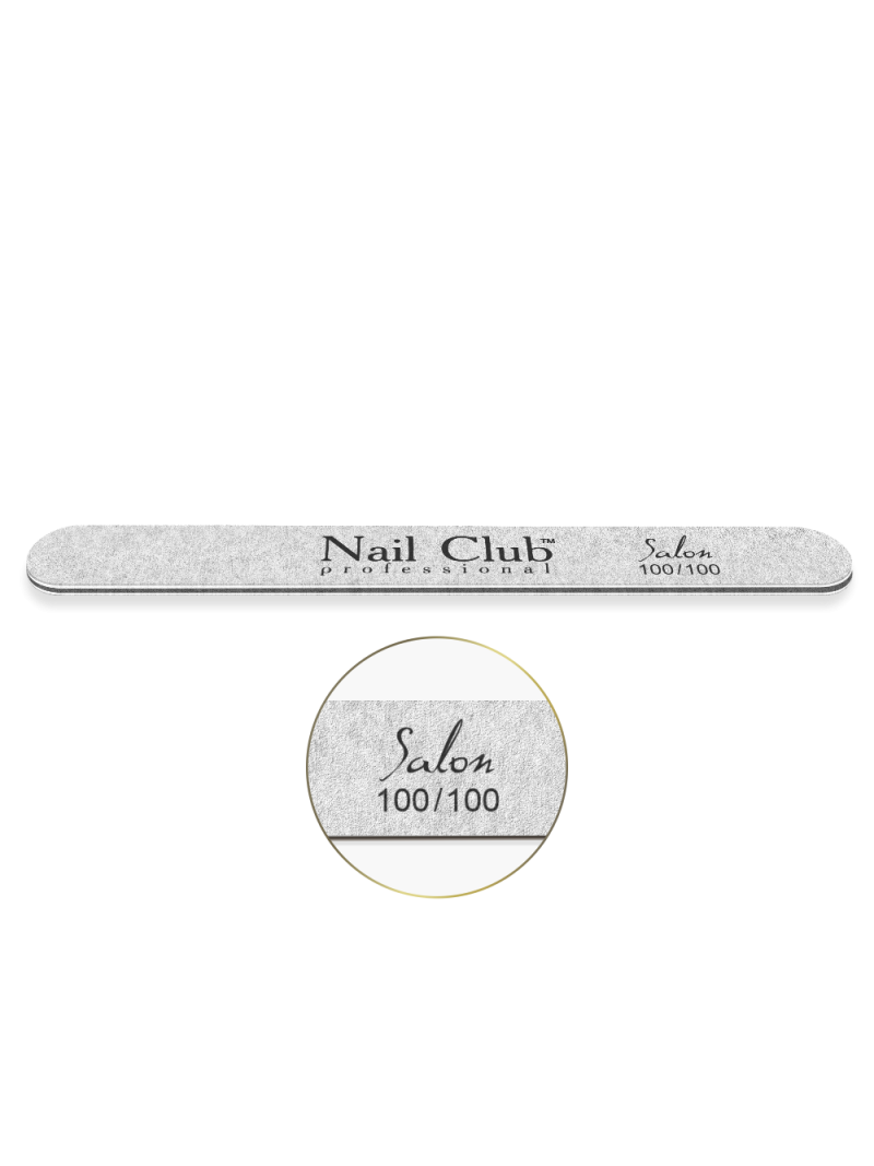 Купить пилку для ногтей 100/100 серии Salon узкая прямая