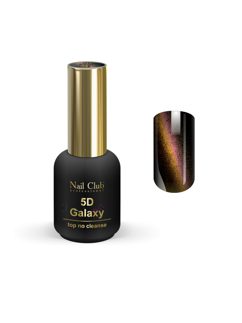 Купить топ-гель для ногтей без липкого слоя 5D Galaxy 3 Nail Club