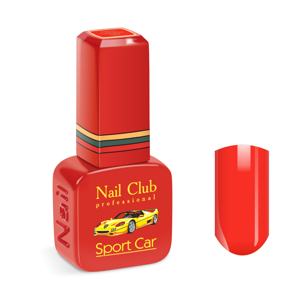 Эмалевый красный гель-лак для ногтей 1962 Ferrari California