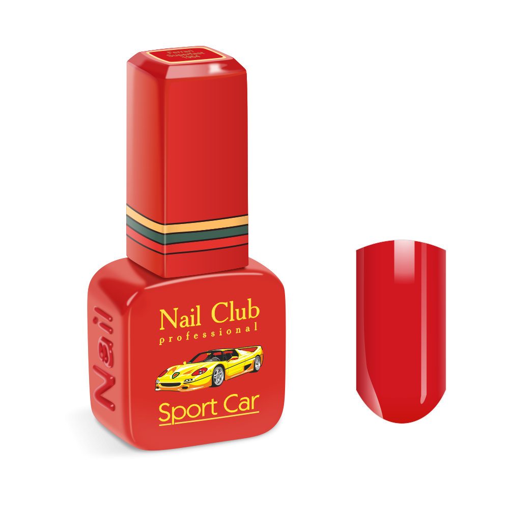 Эмалевый красный гель-лак для ногтей 1964 Ferrari Superfast