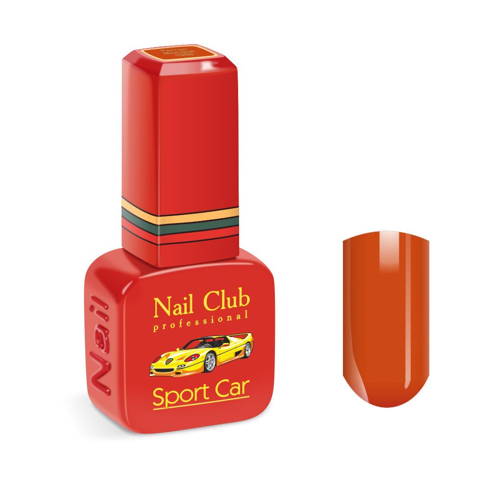 Эмалевый красный гель-лак для ногтей 1989 Ferrari Mondial