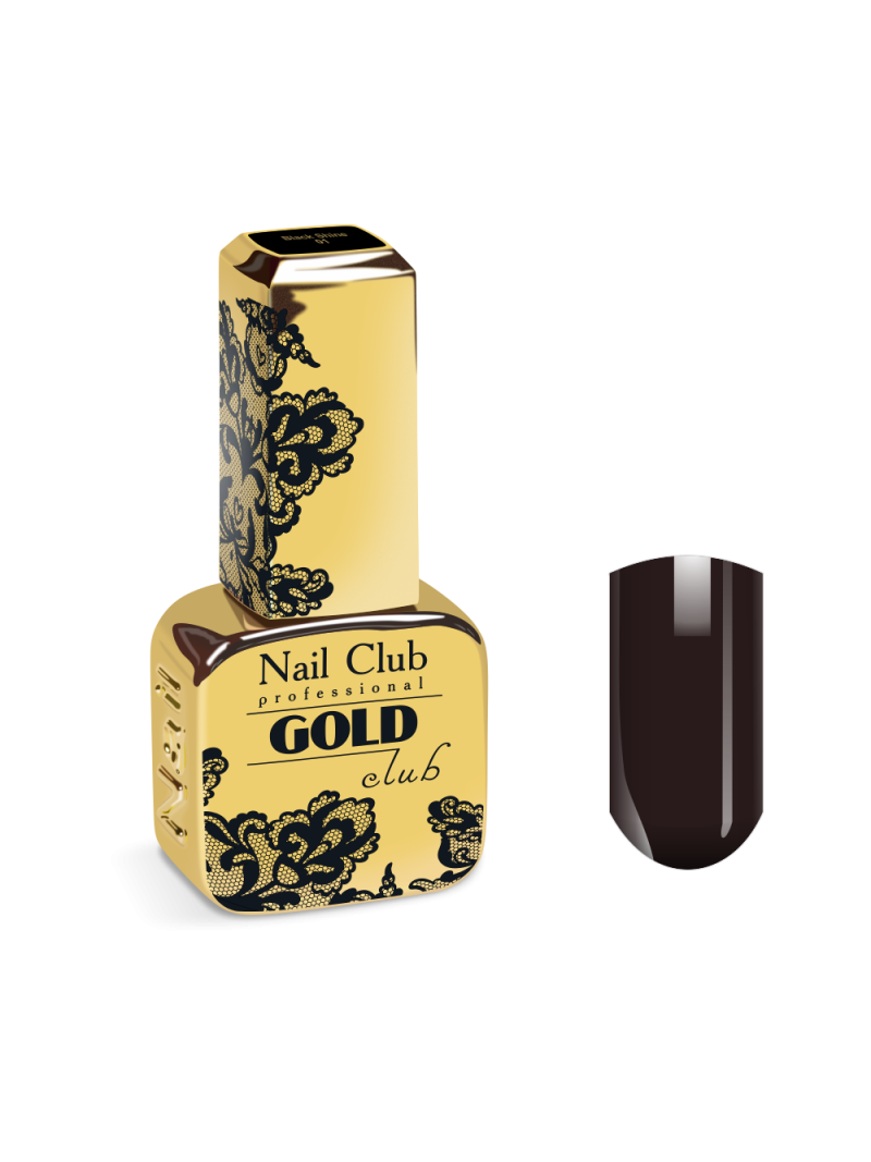 Купить эмалевый гель-лак для ногтей 01 Black Shine