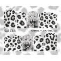 Слайдер-дизайн для ногтей М ZOO MIX 026