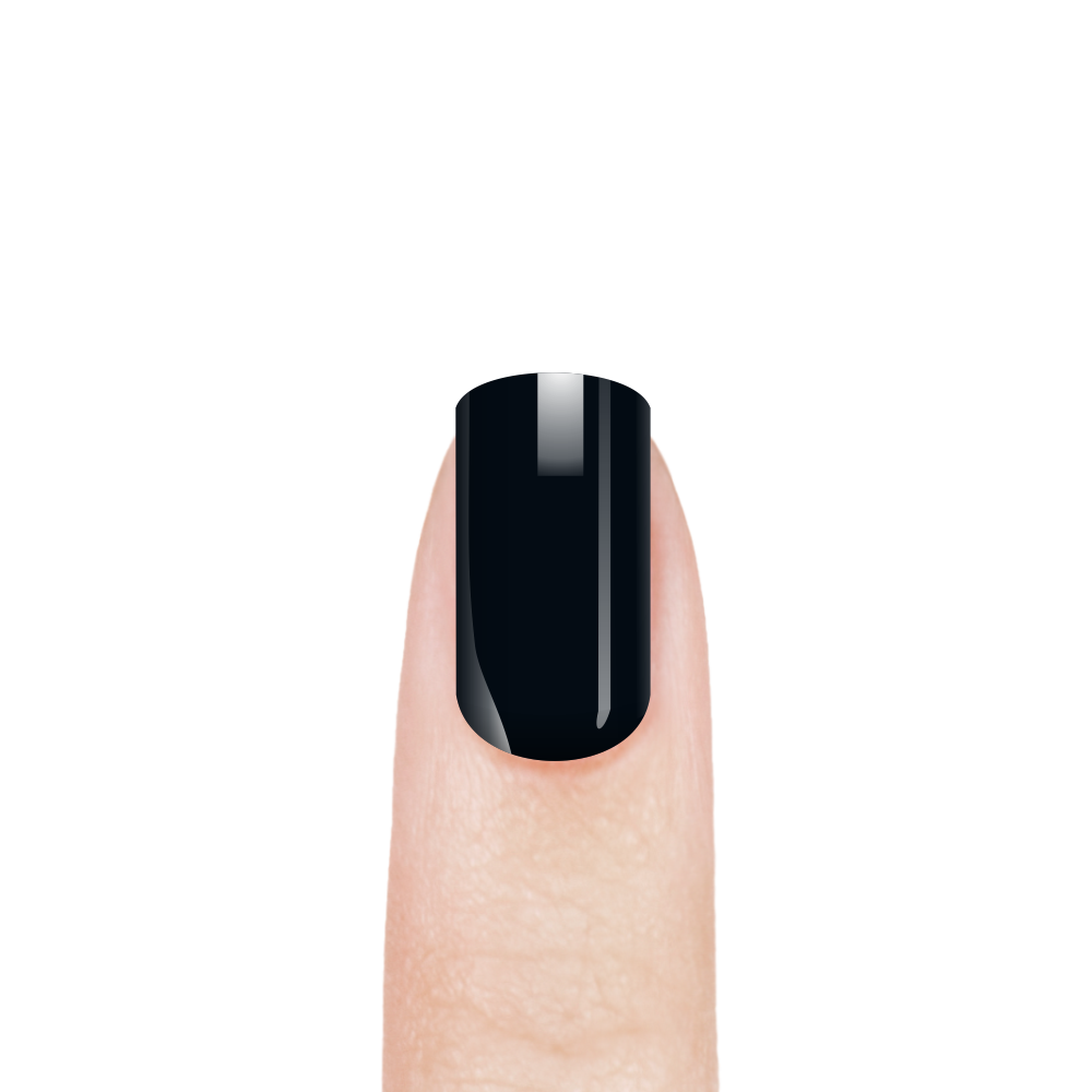 Эмалевый гель-лак для ногтей с липким слоем 40 Black