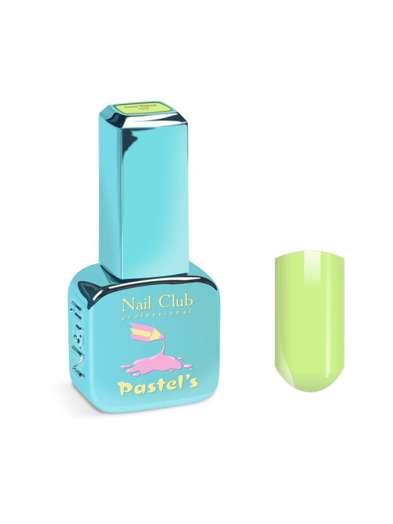 Купить эмалевый пастельный гель-лак для ногтей 1029 Green Ribbon PASTEL’S