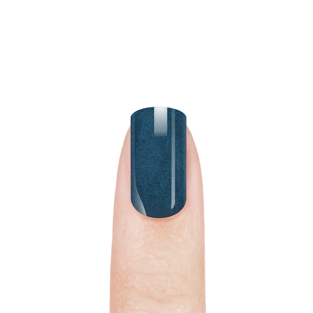 Эмалевый гель-лак для ногтей с липким слоем 118 Atlas Blue