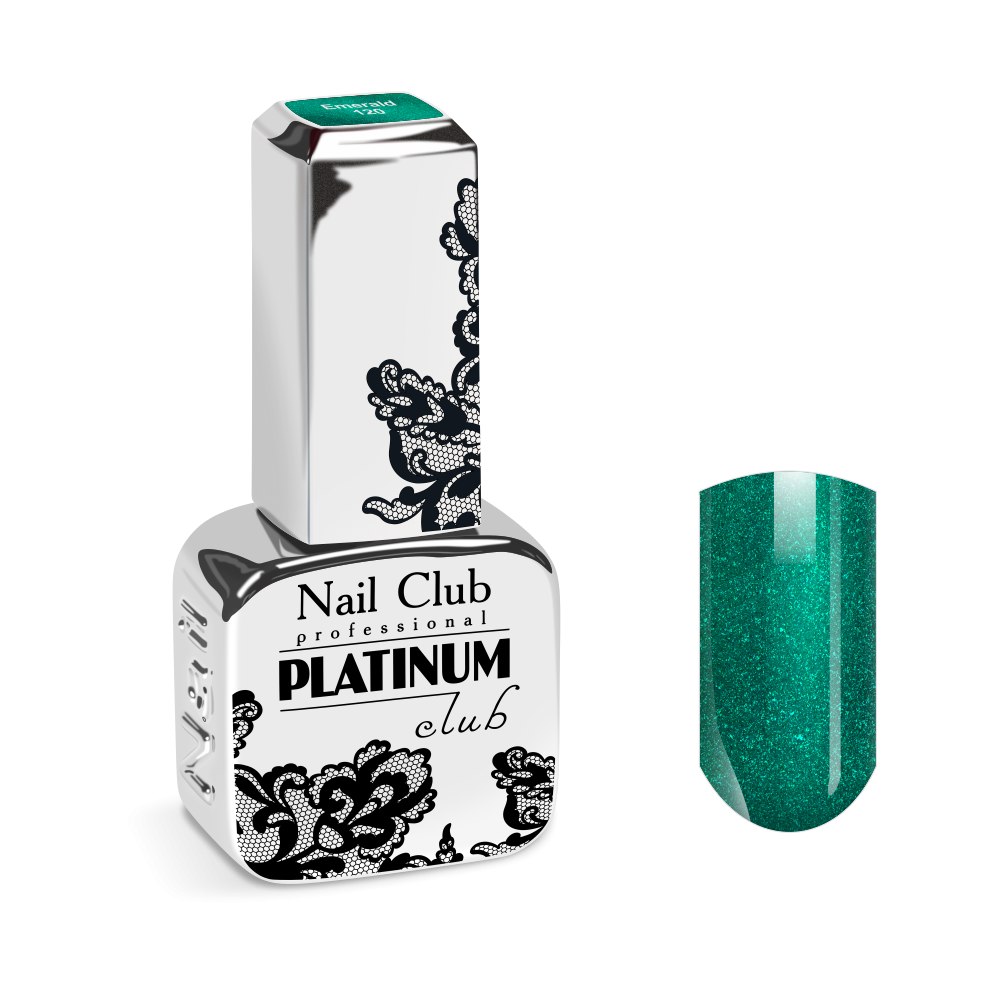Эмалевый гель-лак для ногтей с липким слоем 120 Emerald