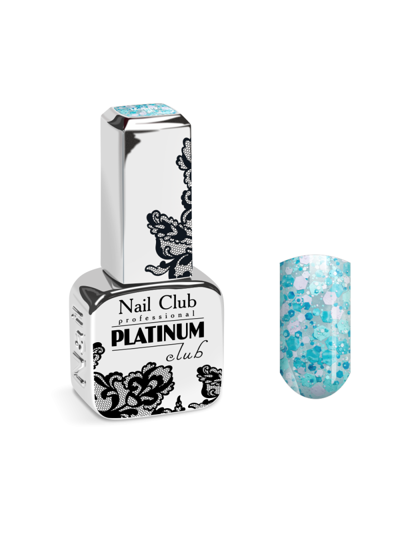 Купить эмалевый гель-лак для ногтей 136 Moppy с пайетками