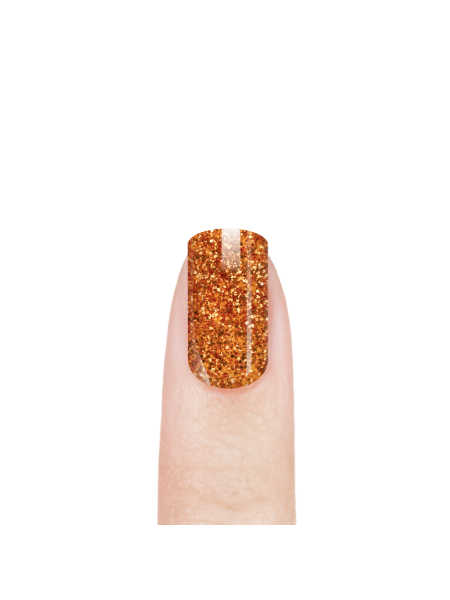 Купить эмалевый гель-лак для ногтей 139 Glitter Copper с шиммером