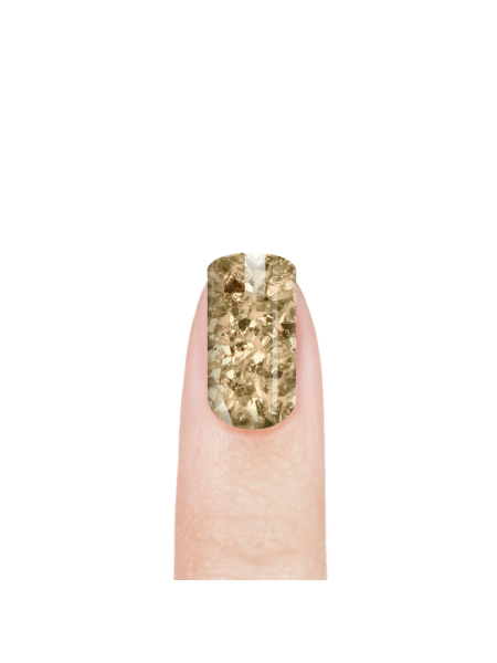 Купить эмалевый гель-лак для ногтей 148 Gold Antic с шиммером