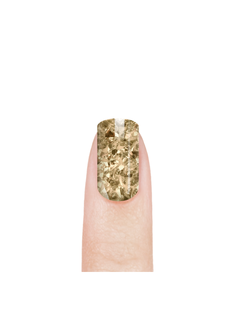 Купить эмалевый гель-лак для ногтей 148 Gold Antic с шиммером