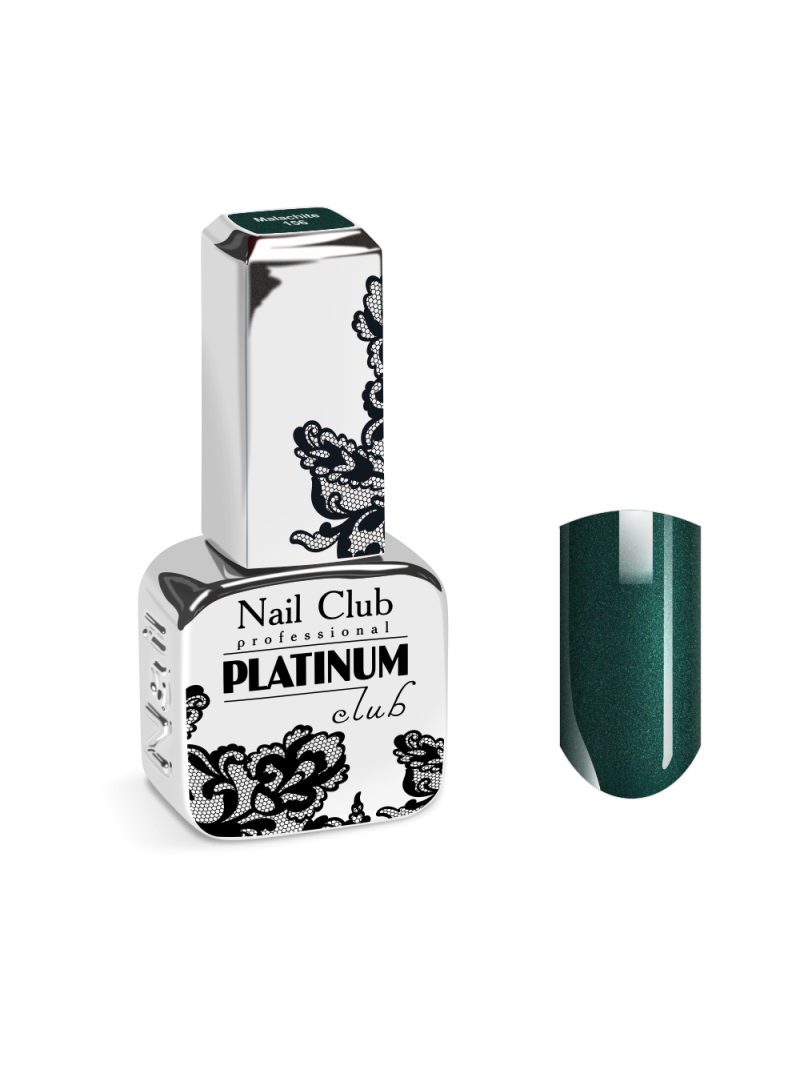 Купить эмалевый гель-лак для ногтей 156 Malachite с перламутром