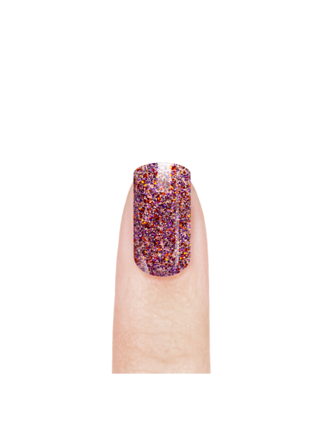 Купить эмалевый гель-лак для ногтей 163 Glitter Colorful с шиммером