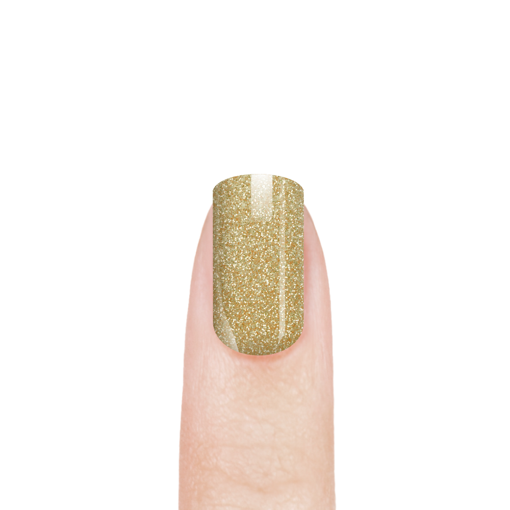 Эмалевый гель-лак для ногтей с липким слоем 166 Glitter Sand