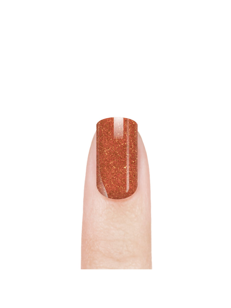 Купить эмалевый гель-лак для ногтей 122 Paprika с шиммером