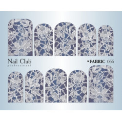 Слайдер-дизайн для ногтей FABRIC 066
