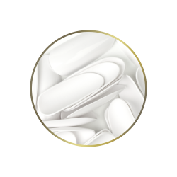 Типсы для демонстрационного дизайна ногтей белые