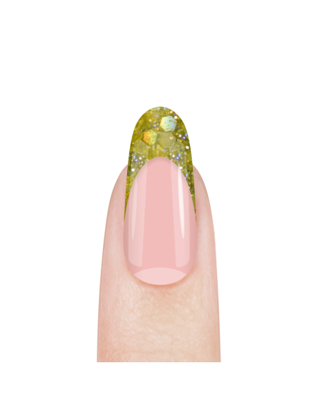 Купить акриловую пудру для моделирования ногтей и френча CL01 Crazy Lime