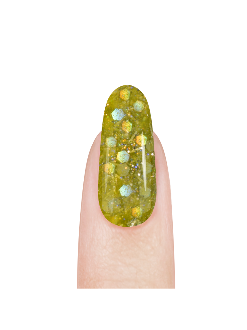Купить акриловую пудру для моделирования ногтей и френча CL01 Crazy Lime