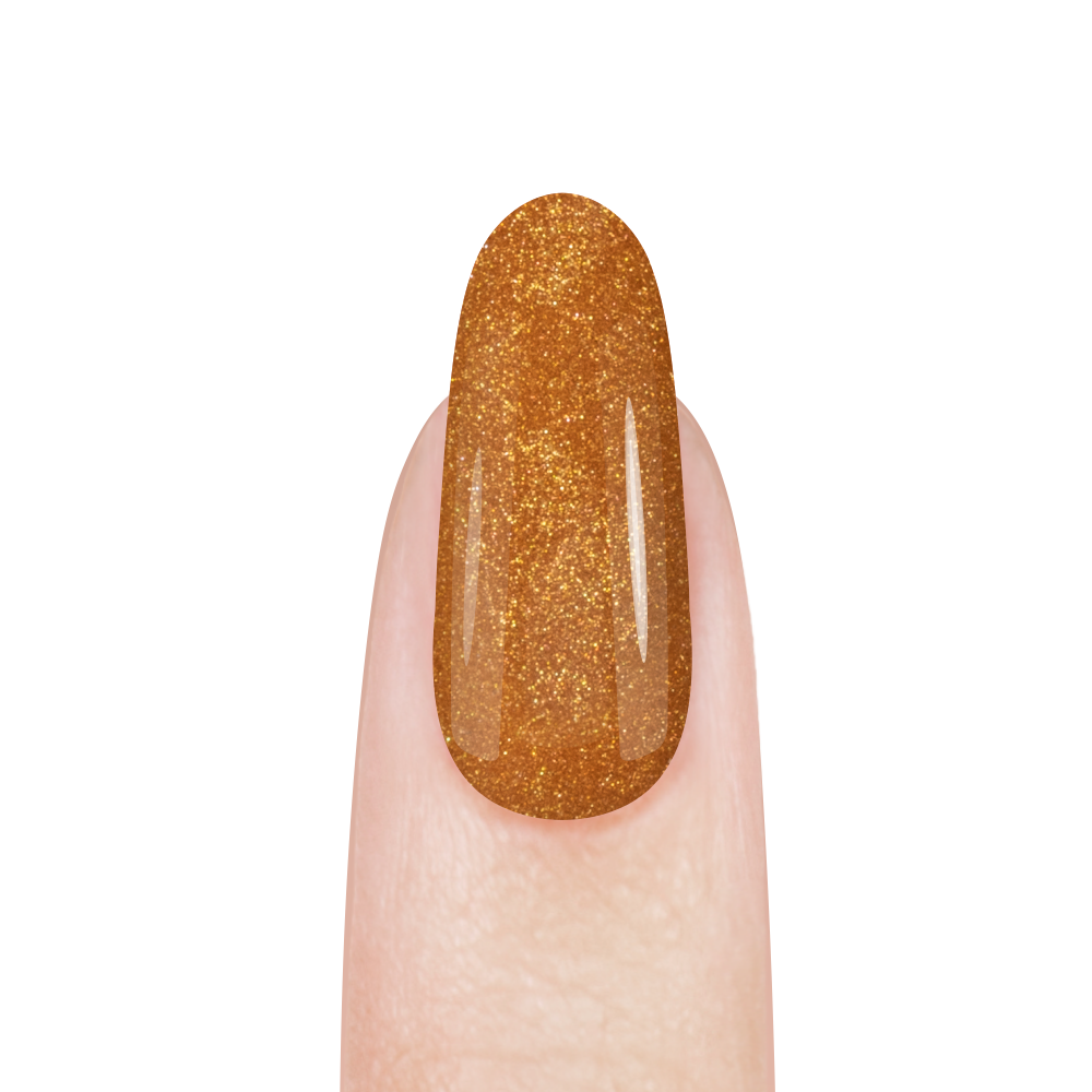 Цветная акриловая пудра для моделирования ногтей FL08 Rich Gold