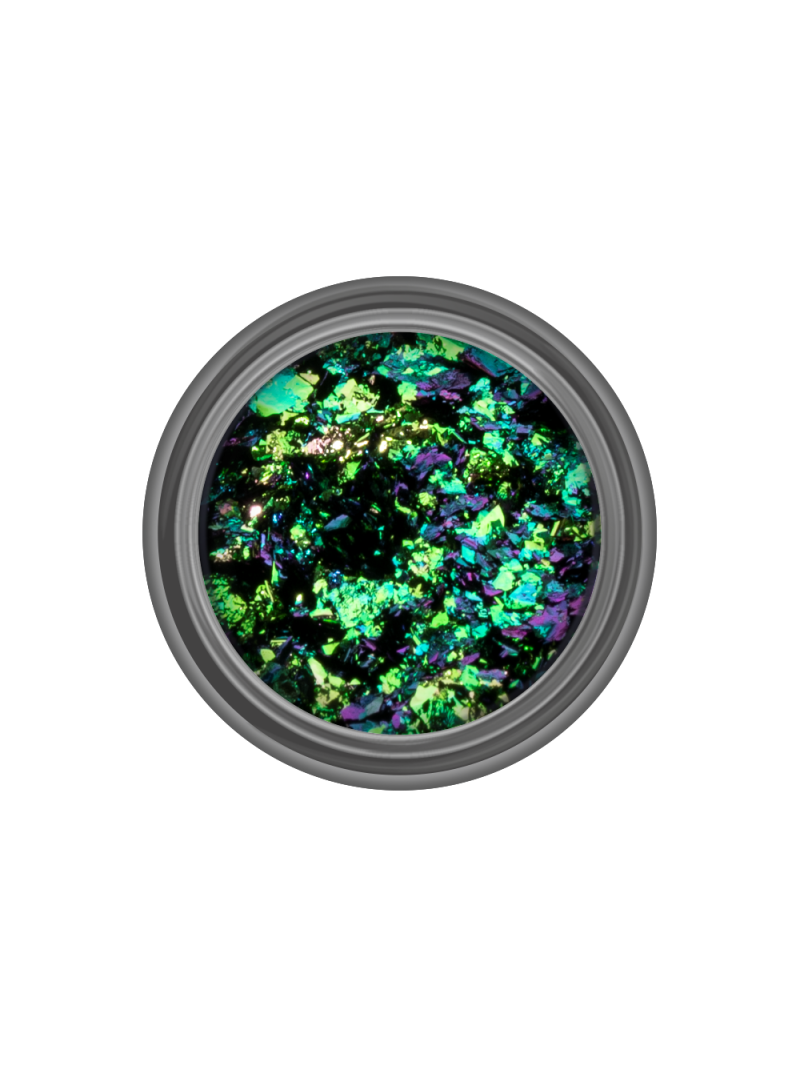 Купить пигмент для ногтей с эффектом хамелеон FF-01 Малахитовый Жук