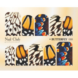 Слайдер-дизайн для ногтей М BUTTERFLY 088