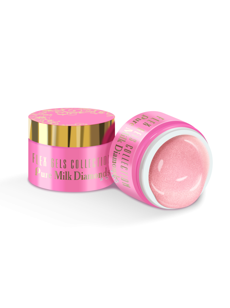 Купить флэкс-гель для моделирования ногтей Pure Milk Diamonds