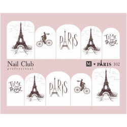 Слайдер-дизайн для ногтей М PARIS 102