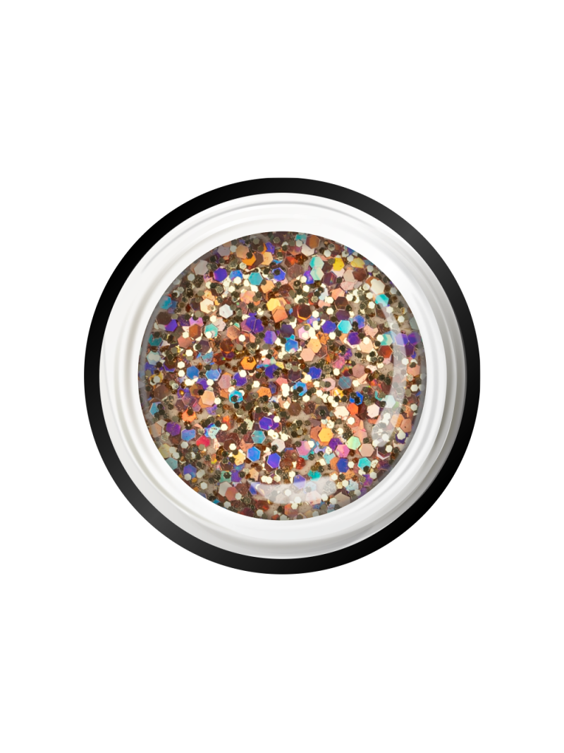 Купить гель-краску для ногтей с глиттером GB-02 Citrine Brilliance Nail Club