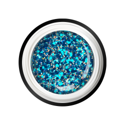 Гель-краска для ногтей с глиттером GB-10 Indian Sapphire