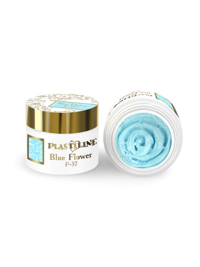 Купить гель-пластилин для лепки на ногтях P-37 Blue Flower PLASTILINE Nail Club