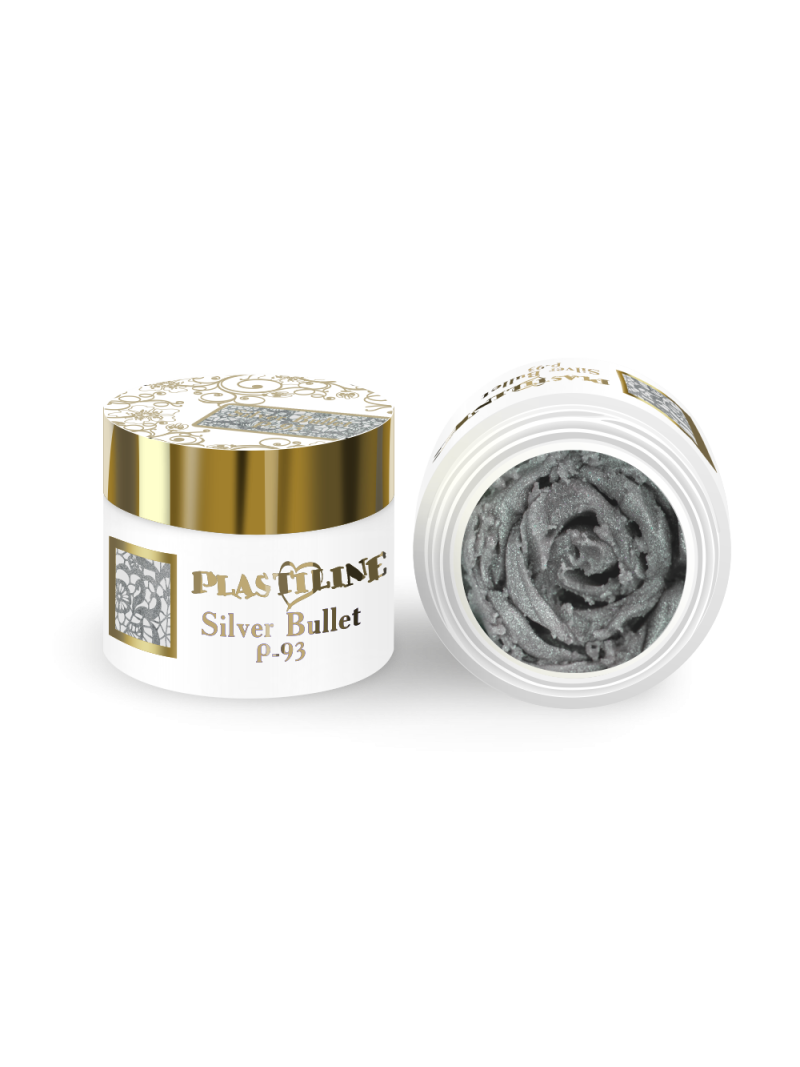 Купить гель-пластилин для лепки на ногтях P-93 Silver Bullet PLASTILINE Nail Club