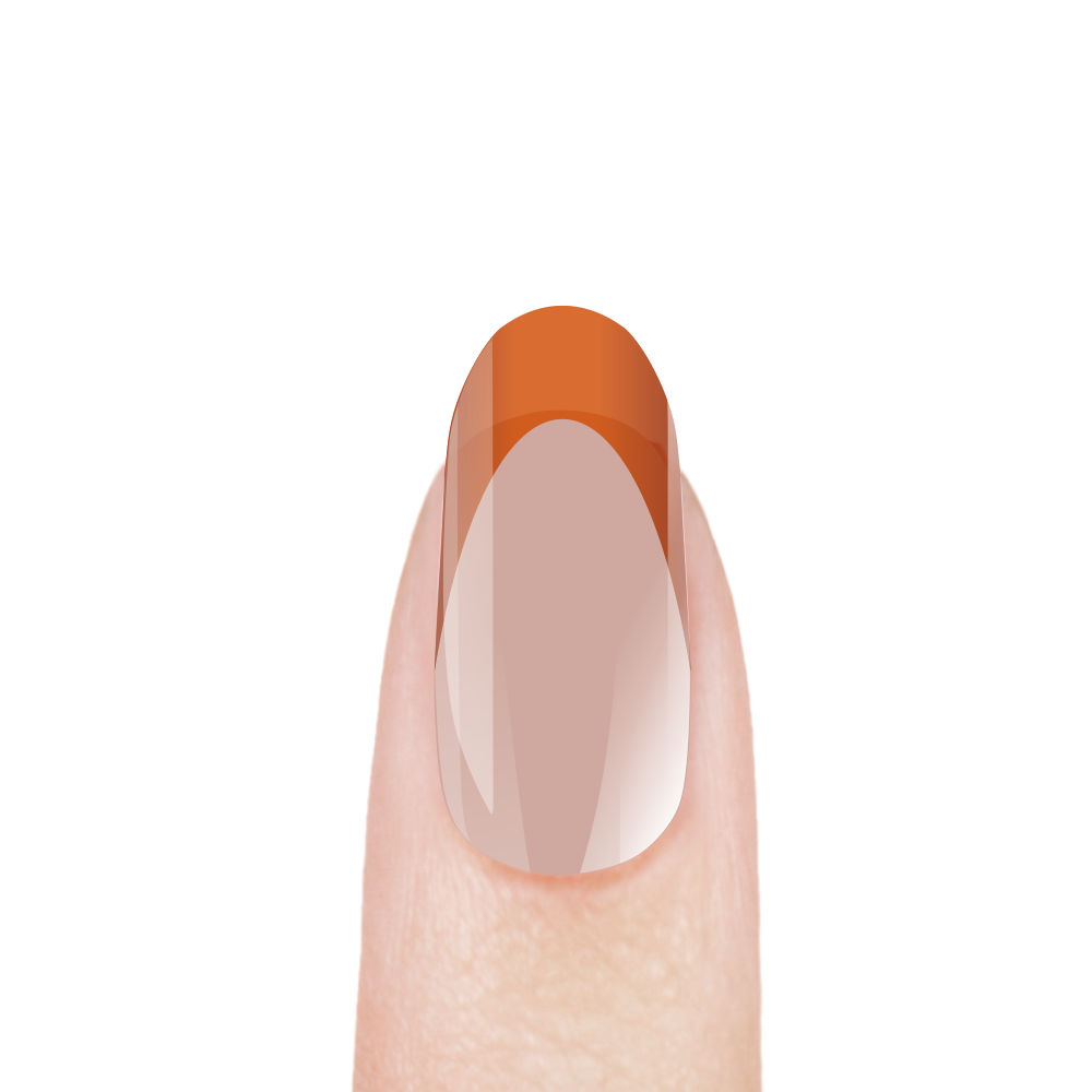 Витражный скульптурный гель для моделирования ногтей и френча G-008 Orange Red