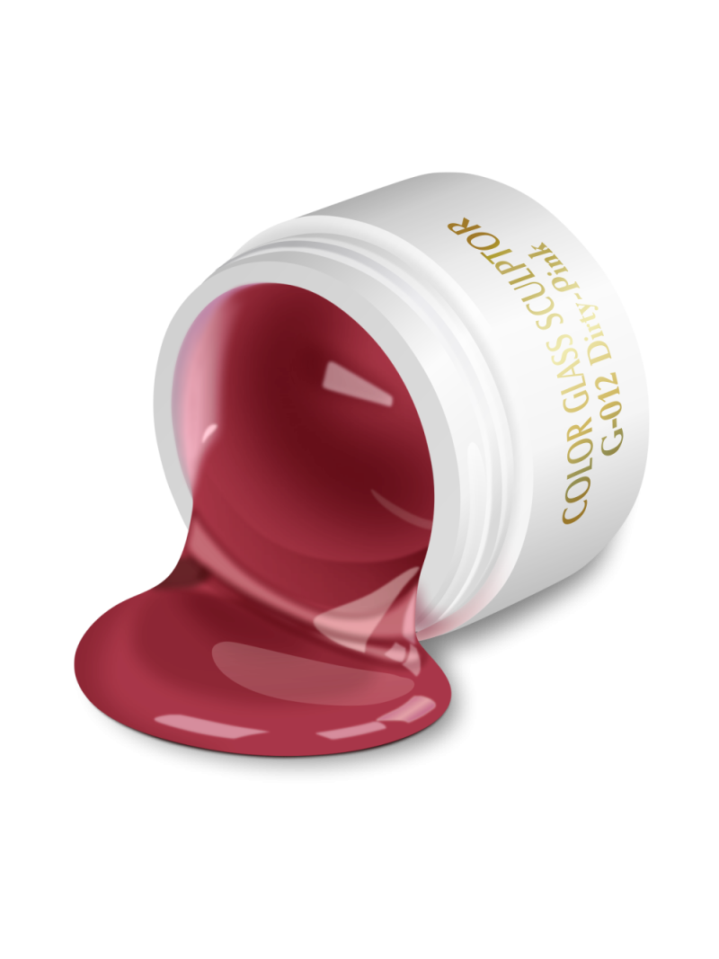 Купить витражный скульптурный гель для моделирования ногтей и френча G-012 Dirty-Pink