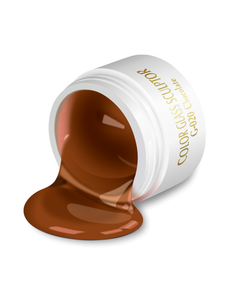 Купить витражный скульптурный гель для моделирования ногтей и френча G-020 Chocolate